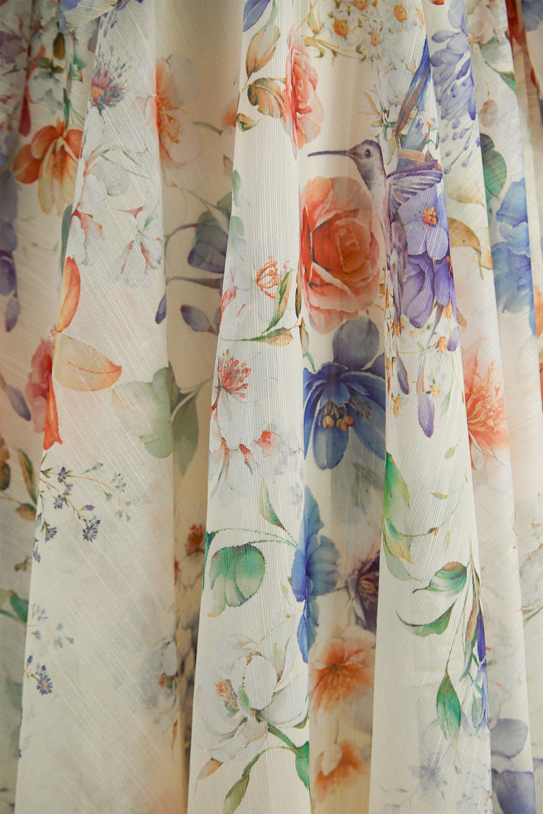Mooie Darling Beige Bloemenprint Puff Sleeve Maxi Jurk