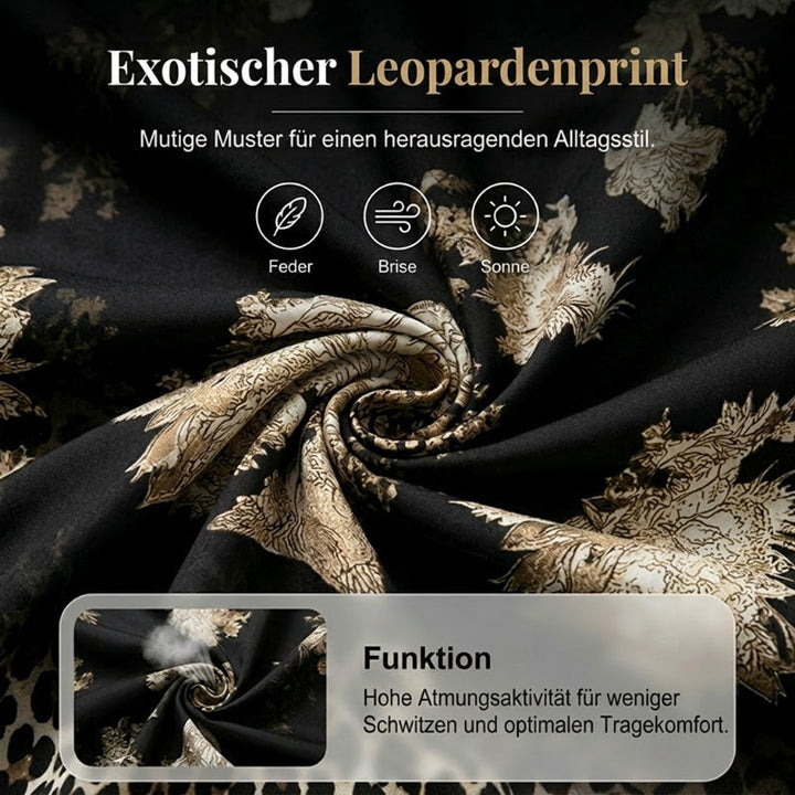 🔥🌊Damen-Set mit Print: Top mit V-Ausschnitt & lange Hose