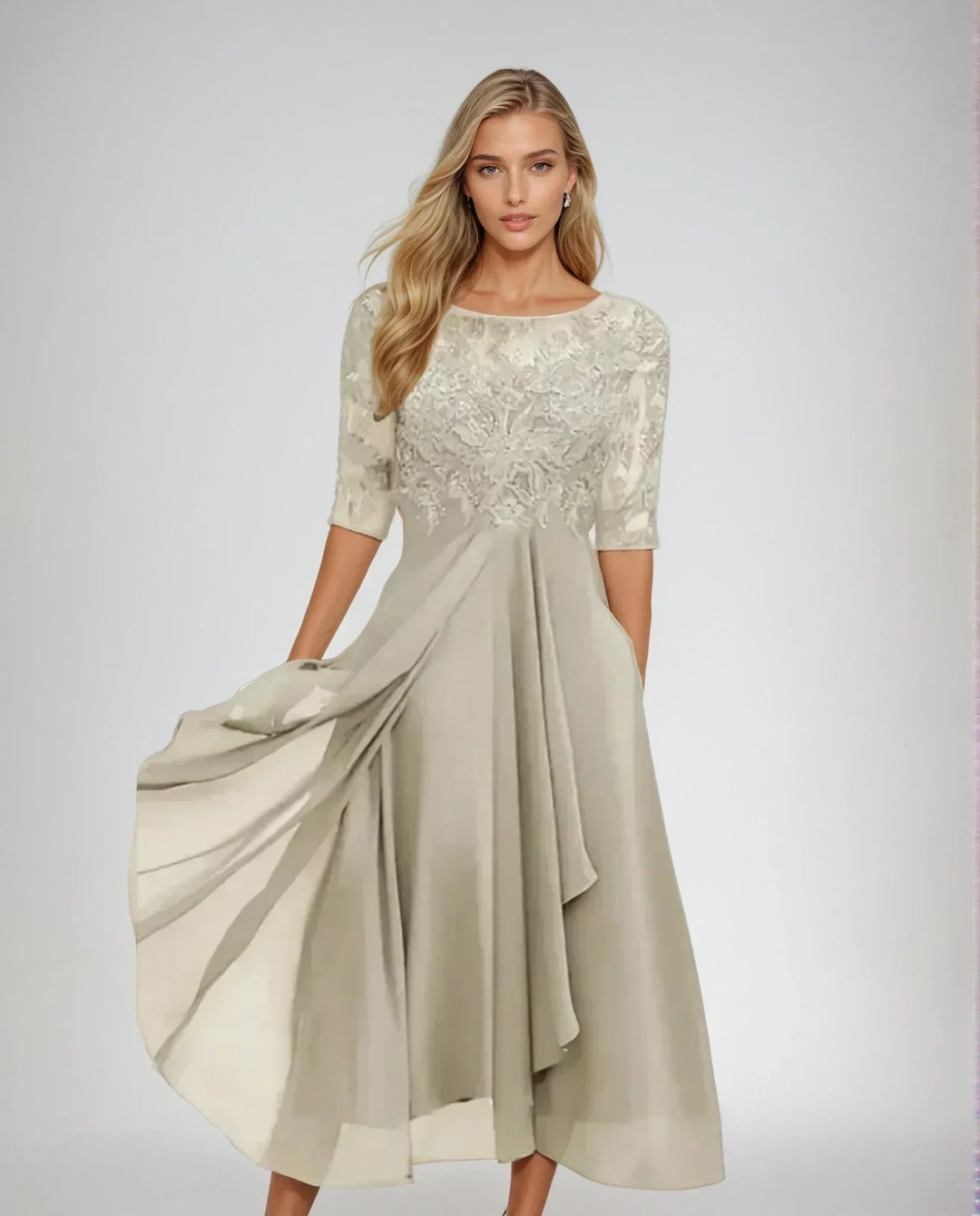 Margherita | Timeless Lace Maxi Dress for Special Occasions