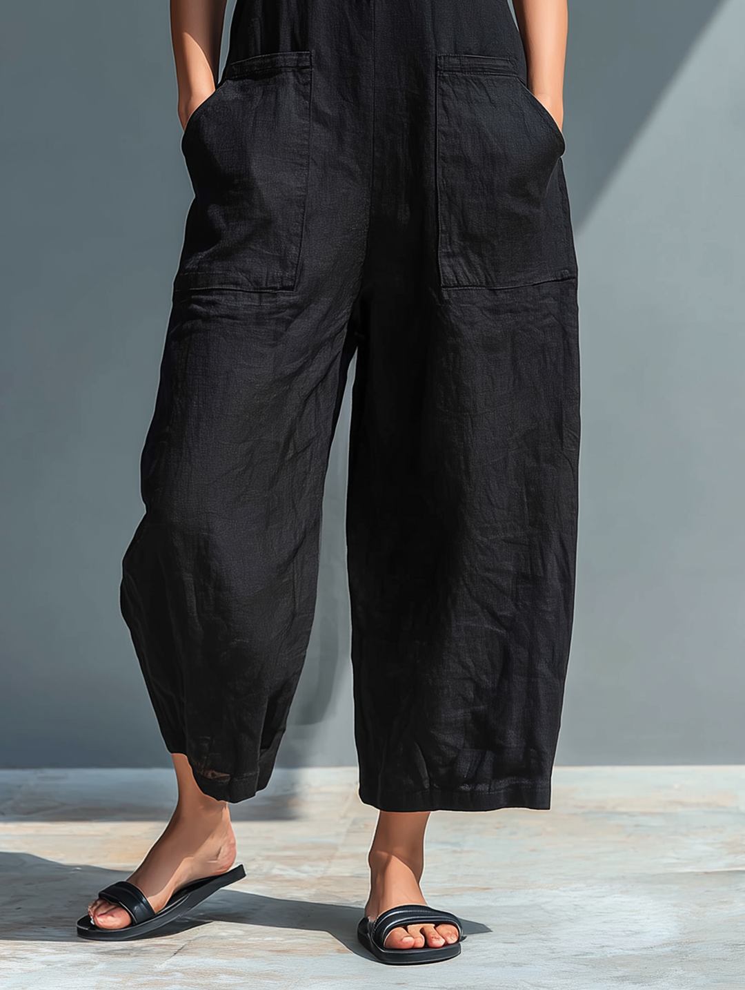 Rosie Sleeveless Linen Blend Jumpsuit